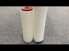 1um-5um มิกรออน PP ฟิลเตอร์ pleated อุณหภูมิการทํางานสูงสุด 82C