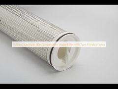 อัตราการไหลของ Pullner 60in อุณหภูมิน้ํากรองกับพื้นที่กรอง 7μm