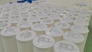 ตลับกรองการไหลสูง 5um วัสดุโพลีโพรพีลีน 60 นิ้ว