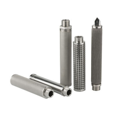 ตลับกรองโลหะ PHSV Series พร้อมซี่โครงเชื่อมแบบเกลียวและลวดรูปตัววีสำหรับการกรองที่มีความแข็งแรงสูง