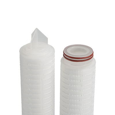 PLZ Membrane PP Pleated Filter Cartridge เหมาะสำหรับอนุภาคแขวนลอยสูง