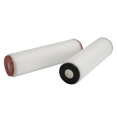 10 นิ้ว ความยาว พอลิโพรพีเลน วัสดุ PP สารกรอง pleated กับปลาย Caps