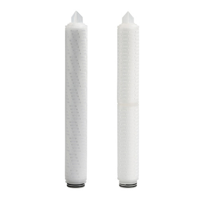 10 นิ้ว ความยาว พอลิโพรพีเลน วัสดุ PP สารกรอง pleated กับปลาย Caps