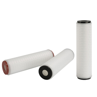 10 นิ้ว ความยาว พอลิโพรพีเลน วัสดุ PP สารกรอง pleated กับปลาย Caps