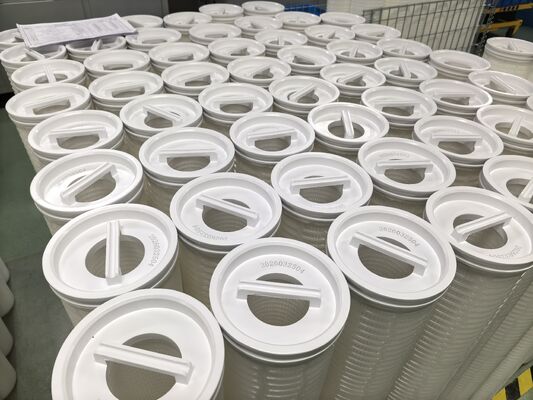 ตลับกรองน้ำไหลสูงขนาด 40 นิ้วพร้อมปลายเปิดคู่สำหรับการกรองน้ำทะเล