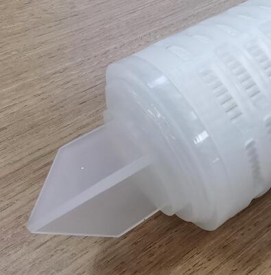 ตลับกรองจีบ PTFE แบบกำหนดเองพร้อมเมมเบรน PTFE สำหรับการกรองสารเคมีที่มีอัตราการไหลสูงและการกรองของเหลวที่มีความบริสุทธิ์สูง