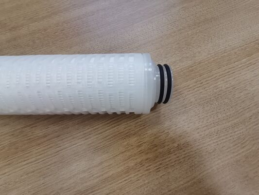 ตลับกรองจีบ PTFE แบบกำหนดเองพร้อมเมมเบรน PTFE สำหรับการกรองสารเคมีที่มีอัตราการไหลสูงและการกรองของเหลวที่มีความบริสุทธิ์สูง