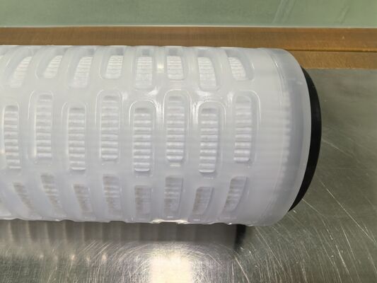 การเชื่อมต่อแบบเปิดสองปลาย PES กระปุกกรอง pleated กับ PES Membrane สําหรับการกรองของเหลวความบริสุทธิ์สูง