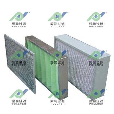 V-Bank Compact Air Filter with Mini-Pleated V-Bank for High-Efficiency Filtration and Customizable Efficiency Grades
